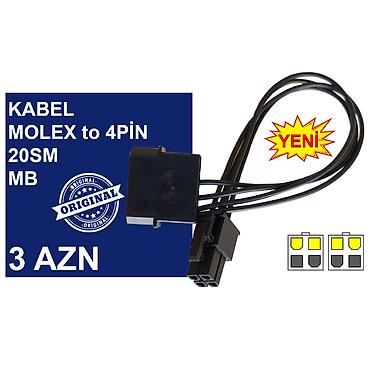komputer kabel: Kabellər "4/8/24pin/MOLEX CPU/MB Original" MƏHSULLAR TAM ORİGİNALDIR — 3