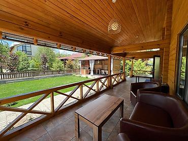 Иссык-Куль 2026: Коттедж, Коттедж сруб ЦО Лазурный берег, Чок-Тал, Парковка, стоянка, Охраняемая территория, Барбекю — 3