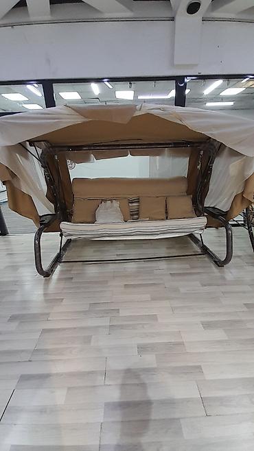 Садовые качели: Садовые качели Металл, Со спинкой, С крышей — 2