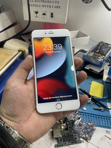 Apple iPhone: IPhone 6s Plus, 128 ГБ, Золотой, Отпечаток пальца