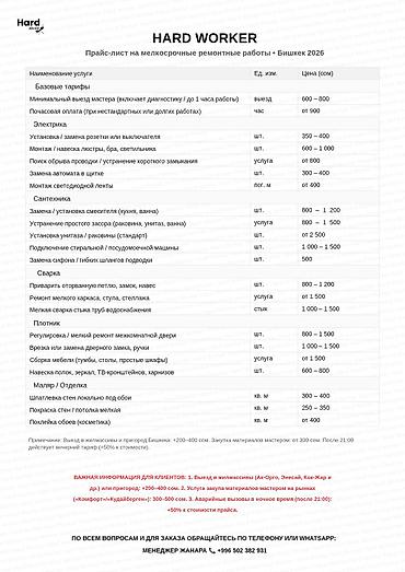 Ар түрдүү жумуштарды жасаган жумушчулар: Майда шашылыш иштер, Бир саатка күйөө — 3