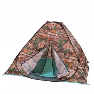 Чатырлар: Автоматическая палатка размером 2 на 2 метра с переносной сумкой в