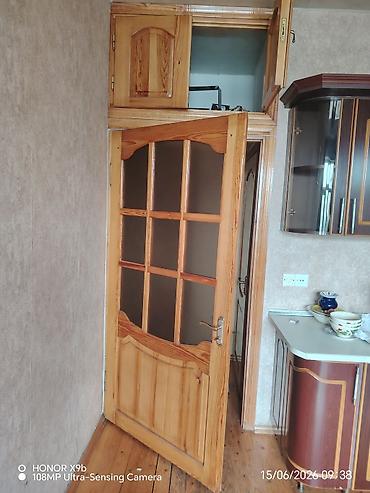zal qapıları: Taxta aralıqlı şüşəli qapılar - Material: təbii ağac (şpon deyil) — 2