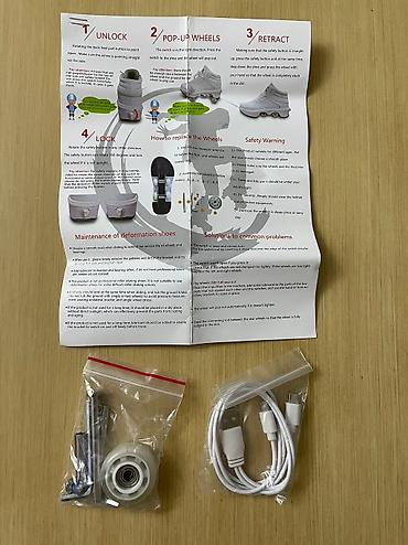 роликовые кеды: Продам Kick Speed Top Black High LED.  Высокие кроссовки ролики 2 в 1 — 2