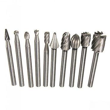 pet hiljada: SET GLODALA ZA DRVO 10 KOM PRIHVAT 3MM | Set od karbidnih 10 glodala — 3