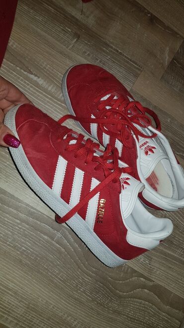 duboke cizme na pertlanje: Adidas, 38, bоја - Crvena