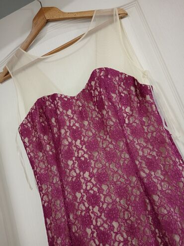 haljina poliestet duga: XL (EU 42), bоја - Roze, Večernji, maturski, Na bretele