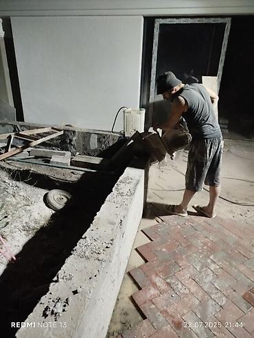 Beton işləri: #Betonkesme #betondeşmə Beton kubik kərpic - dən kəsim deşim — 14