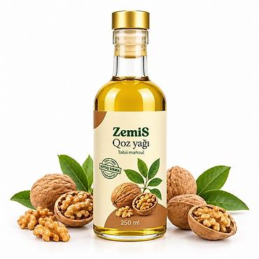 ZemiS Qoz yağı – 250 ml - Tərkib: 100% təbii qoz yağı - İstehsal