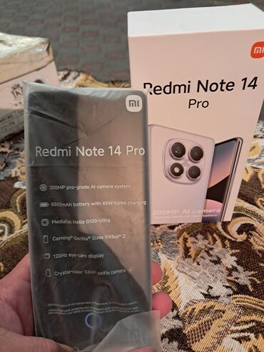 купить монитор 19 дюймов: Redmi, Redmi Note 14 Pro, 256 ГБ, түсү - Кара