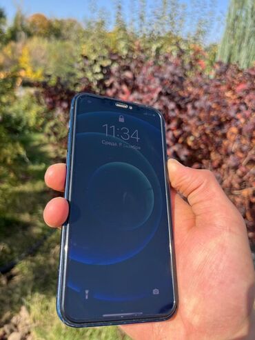 купить китайский айфон 13 про макс: IPhone 12, Колдонулган, 128 ГБ, Көк