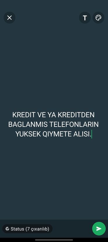 Telefonlar, planşetlər: Kredit ve ya kreditden baglanmis telefonlarin baha qiymete alisi