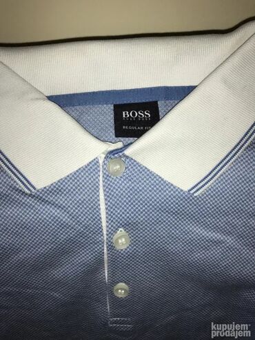 Majice: Majica na kratke rukave, L, Hugo Boss, bоја - Svetloplava, Pamuk — 2