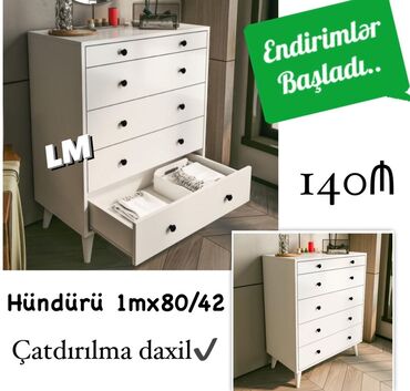 Masa və oturacaq dəstləri: _*Yeni komodlar*_ *Yeni və sifarişlə💫* Qiymət : *140₼* Ölçü: hün