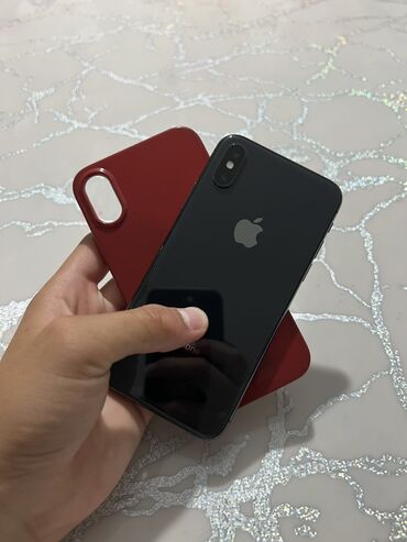 айфон х бу цена в бишкеке: IPhone X, Колдонулган, 256 ГБ, Кара, Каптама, 100 %