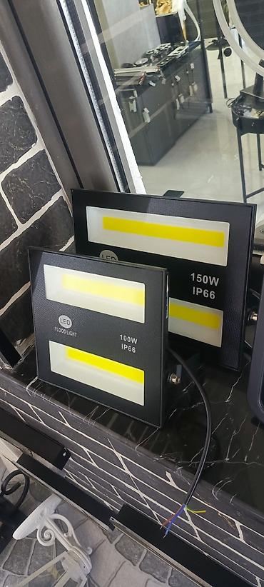 led h 7: LED proyektor fənərlər - Güc variantları: 100W və 150W - Korpus: qara — 1