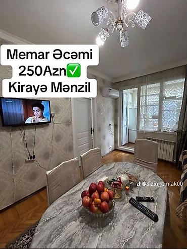 Uzunmüddətli kirayə mənzillər: Memar Əcəmi metrosu yaxınlığında kirayə mənzil – 320 bu nömrə ilə — 1
