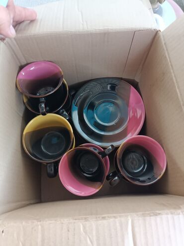 кухонные наборы: Кружки для чая и кофе 10 шт комплект 
чашка с тарелкой все