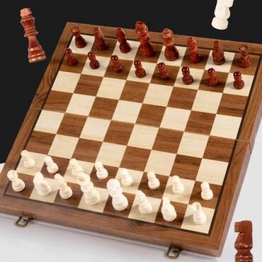 Игрушки: Деревянные магнитные шахматы 🔥 ♟️В комплекте 32 фигурки ♟️Размер