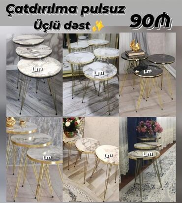 стол сервировочный: _*ZİQONLAR ÜÇLÜ DƏST*_ *Çatdırılma xidməti şəhər daxili pulsuz📌*
