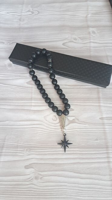 Təsbehlər: Təbii daşlardan hazırlanmış tesbih - Material: şəffaf-qonur tonlarda — 5