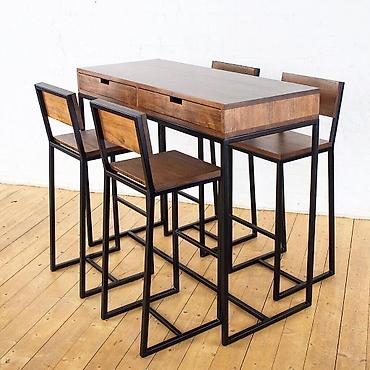 Табуретки: Барный стул лофт на заказ — 7