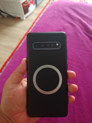 купить карманный вай фай роутер 4g бу: Samsung Galaxy S10 5G, Колдонулган, 256 ГБ, түсү - Көк, 1 SIM