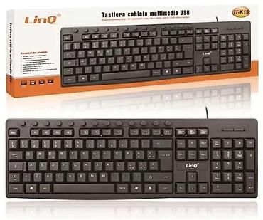 bezocne slusalice: LINQ IT-K15 USB multimedijalna tastatura za računar NOVO. Opis — 1