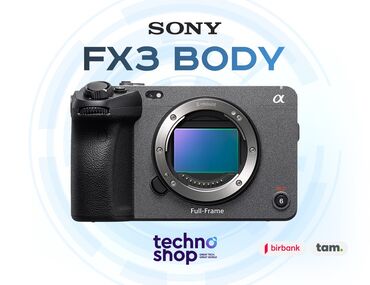 Obyektivlər və filtrləri: Sony FX3 Body Hal - hazırda stockda var ✅ Hörmətli Müştərilər
