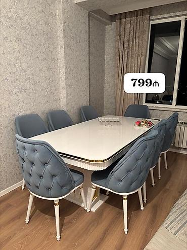 Ev və bağ: Masa dəsti satılır 799₼.Qiymət sondur. Açılmır. Ölçü 2.20. 8 oturcağı — 1