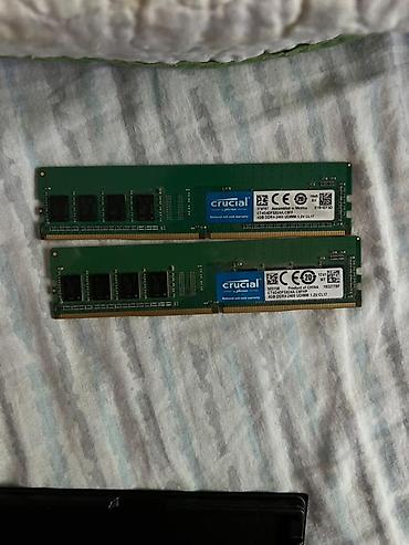 восемь: Оперативная память (RAM) для ПК, Б/у, Crucial, 4 ГБ, DDR4, 2400 МГц — 2