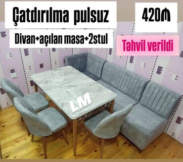 metbex divanları: Mətbəx dəsti Divan+Masa+2Stul Qiymət : 420₼ Divan:1.20x1.70 Masa