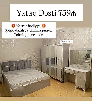 Yataq Dəsti – 759₼ Komplektə daxildir: - 200×160×47 ölçülü çarpayı lalafo.az -da Yataq Dəsti – 759₼ Komplektə daxildir: - 200×160×47 ölçülü çarpayı
