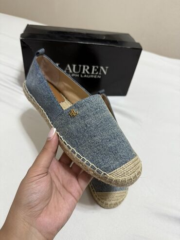 Qaşıqlar: Lauren Ralph Lauren qadın espadril ayaqqabıları - Material: Mavi