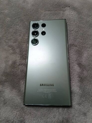 симка номер: Samsung Galaxy S23 Ultra, Колдонулган, 256 ГБ, түсү - Жашыл, 2 SIM