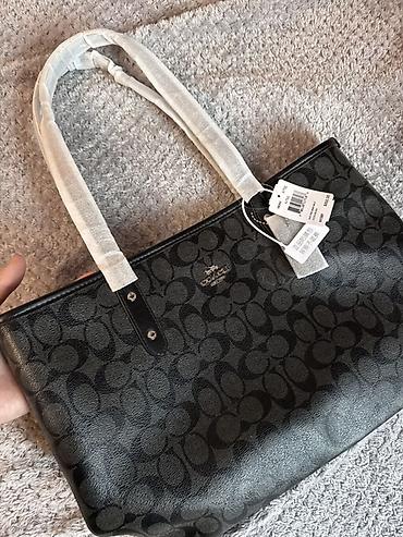 tote bag: Coach New York qolbaqlı tote çanta. A-Klass Premium keyfiyyət.🌟🌟🌟🌟🌟 — 1