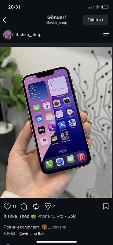 en ucuz macbook pro: IPhone 13 Pro, 128 GB, Qızılı, Zəmanət, Kredit, Simsiz şarj — 2