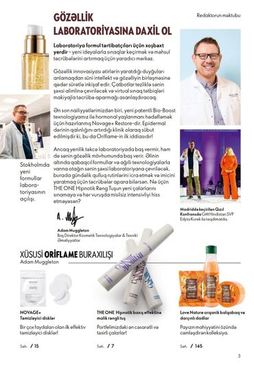 Bədənə qulluq: Oriflame bədən və şəxsi qulluq məhsulları – seçilmiş kolleksiyalar — 70