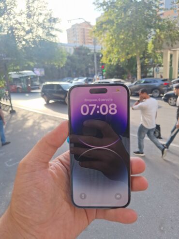 iphone 14 pro satılır: IPhone 14 Pro, 128 GB, Deep Purple, Face ID, Sənədlərlə