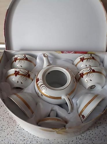 setin parca: Çay dəsti, rəng - Ağ, Farfor, 6 nəfərlik, Yaponiya — 2