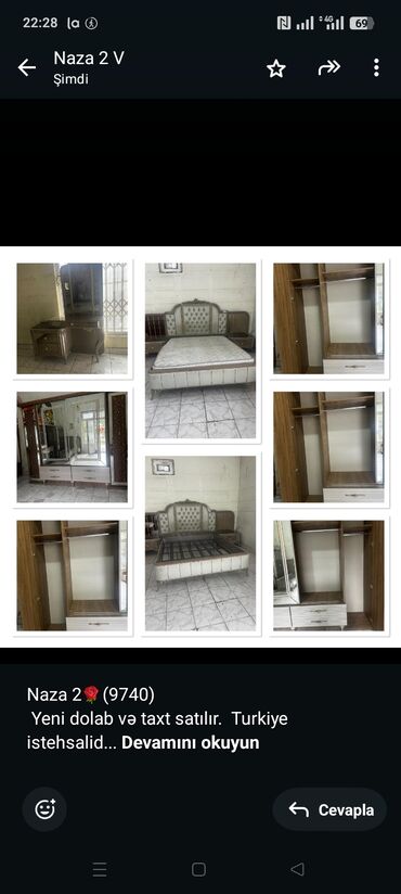 кухонная мебель на заказ в баку цены: Naza 2🌹(9740) Yeni dolab və taxt satılır. Turkiye istehsalidir