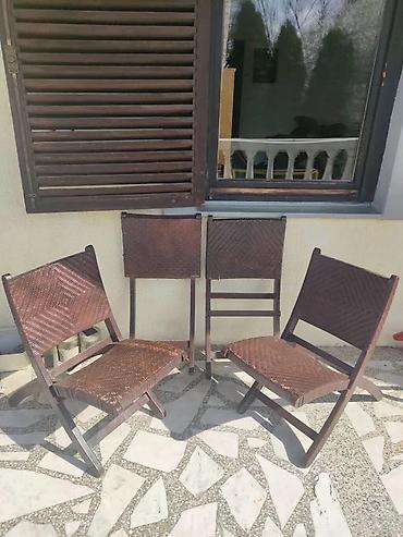 Garden furniture: 3 STOLICE DRVENE PRAKTIKO | Korišćenje stolice ispravne po negde se — 2