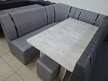 silver kitchen: Кухонный мягкий уголок, Новый, ЛДСП, цвет - Серый — 1
