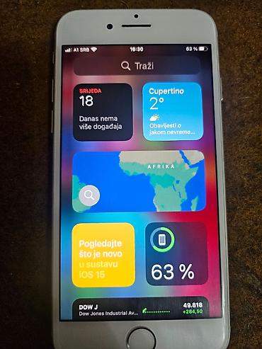 Apple iPhone: Apple iPhone 7, srebrni jako dobro ocuvan kao nov128 gbmemorija- 73% — 2