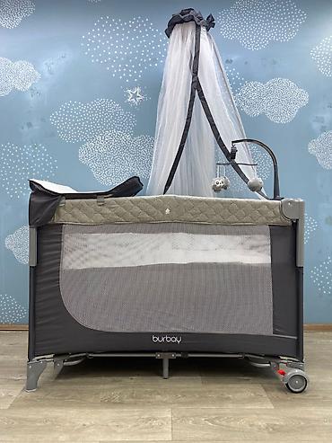 Manejlər: 🌙✨ Burbay 3in1 ManeJ Çarpayı Körpənizin rahat yuxusu və — 5