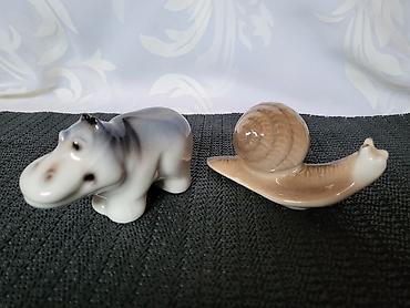 Ostali kućni dekor: Figure nove nilski konj i puz,porcelanske iz 70ih.god. Nove figure — 3