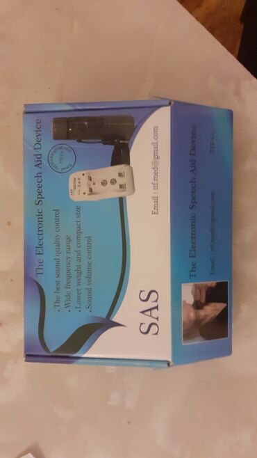 Tibbi avadanlıq: Məhsul: SAS – The Electronic Speech Aid Device (Elektron nitq köməkçi
