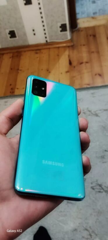 samsung 10a: Samsung A51, 64 GB, rəng - Göy, Barmaq izi, İki sim kartlı, Face ID