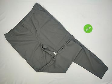jasnoszary: Spodnie materiałowe damskie, rozmiar 4XL — 2