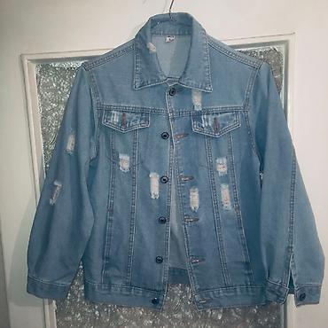 Джинсовые куртки: Джинсовая куртка, Осень-весна, 2XL — 10